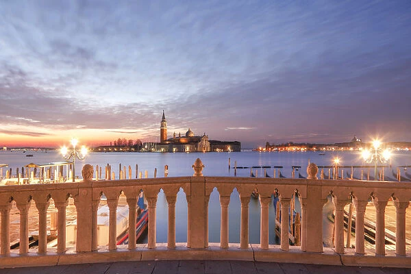 Sunrise, Bacino di San Marco, San Giorgio Maggiore Island in the Background, Venice