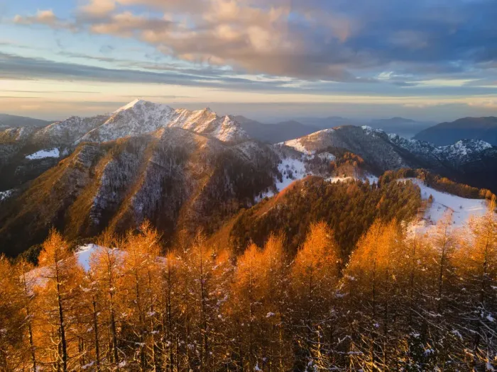 Framed Print : Sunrise in Brescia prealpi, Brescia province, Lombardy district, Italy Framed Print : Sunrise in Brescia prealpi, Brescia province, Lombardy district, Italy