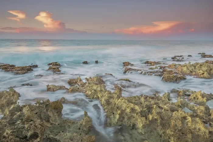 Framed Print : Sunrise on the Caribbean Sea on Grand Cayman, BWI Framed Print : Sunrise on the Caribbean Sea on Grand Cayman, BWI