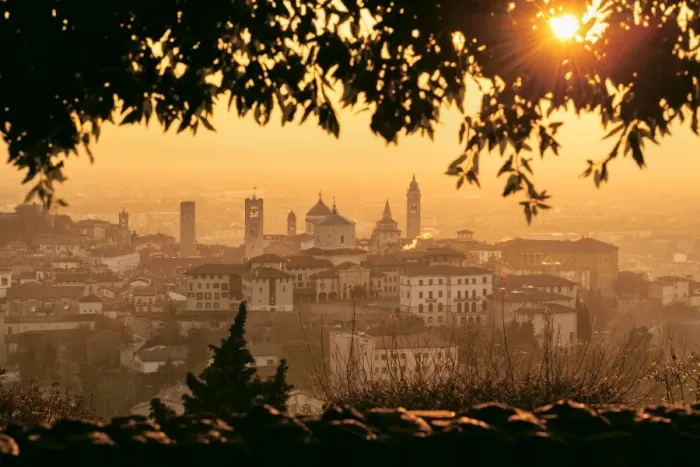 Framed Print : Sunrise in Citta Alta, Bergamo, Bergamo province, Lombardy district, Italy, Europe Framed Print : Sunrise in Citta Alta, Bergamo, Bergamo province, Lombardy district, Italy, Europe