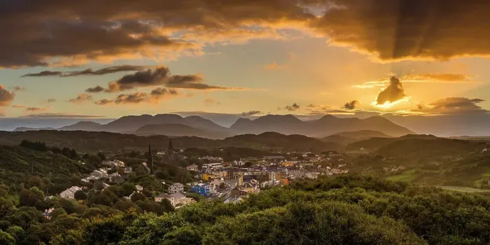 Framed Print : Sunrise over Clifden, Connemara, Co. Galway, Ireland Framed Print : Sunrise over Clifden, Connemara, Co. Galway, Ireland