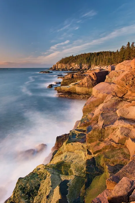 Framed Print : Sunrise along coast at Acadia National Park, Maine, USA Framed Print : Sunrise along coast at Acadia National Park, Maine, USA