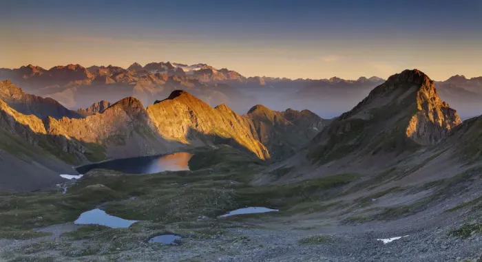 Framed Print : Sunrise from the Davide hut, the head of the St. Anthony valleys, Lombardy, Italy Framed Print : Sunrise from the Davide hut, the head of the St. Anthony valleys, Lombardy, Italy