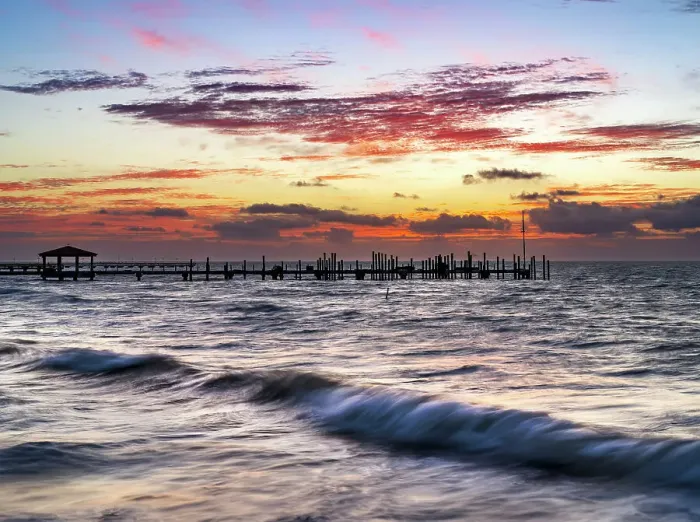 Framed Print : Sunrise, Fishing Pier Key West, Florida, USA Framed Print : Sunrise, Fishing Pier Key West, Florida, USA