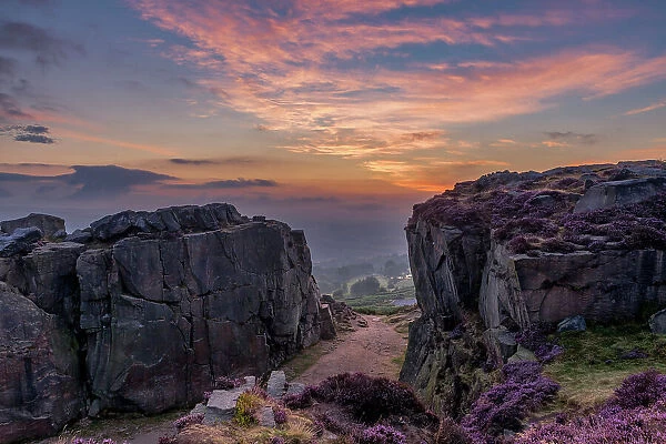Sunrise at Ilkley Moor, Ilkley, West Yorkshire, England