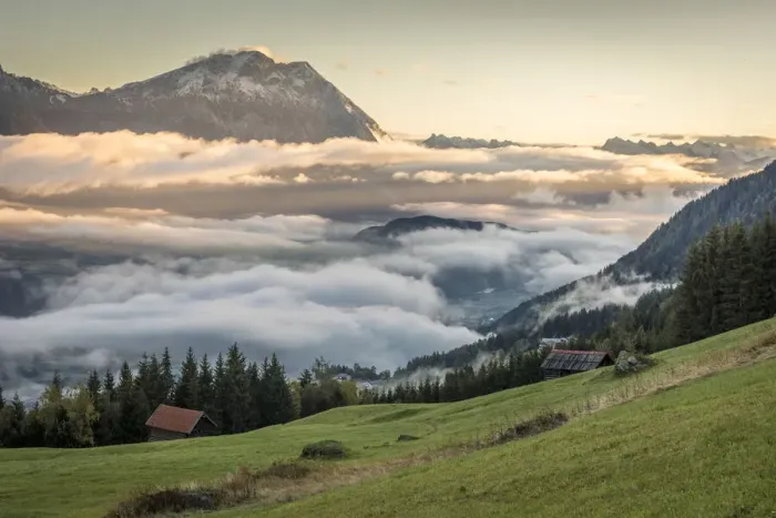 Framed Print : Sunrise over the Inn Valley from Haimingerberg, Tyrol, Austria Framed Print : Sunrise over the Inn Valley from Haimingerberg, Tyrol, Austria