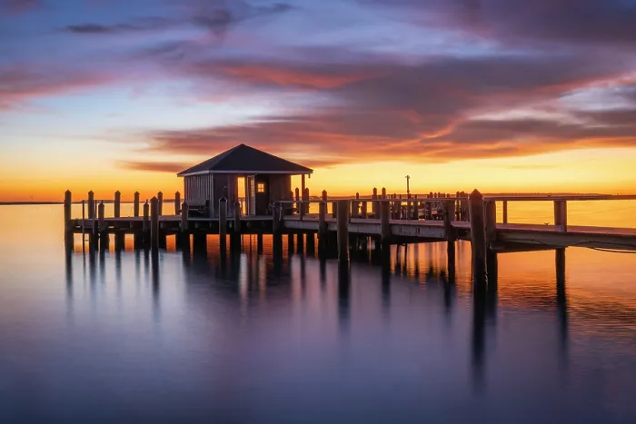 Framed Print : Sunrise at jetty, Cape Cod, Hyannis Port, Massachusetts, USA Framed Print : Sunrise at jetty, Cape Cod, Hyannis Port, Massachusetts, USA
