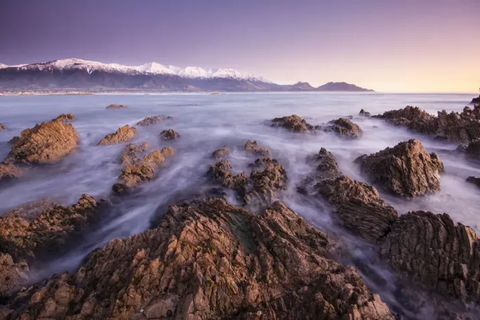 Framed Print : Sunrise at Kaikoura, Canterbury, New Zealand