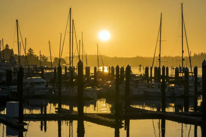 Framed Print : Sunrise in the Kitsap Peninsula, Bremerton, Washington, USA Framed Print : Sunrise in the Kitsap Peninsula, Bremerton, Washington, USA