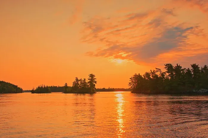 Framed Print : Sunrise on Lake of the Woods Kenora District, Ontario, Canada Framed Print : Sunrise on Lake of the Woods Kenora District, Ontario, Canada