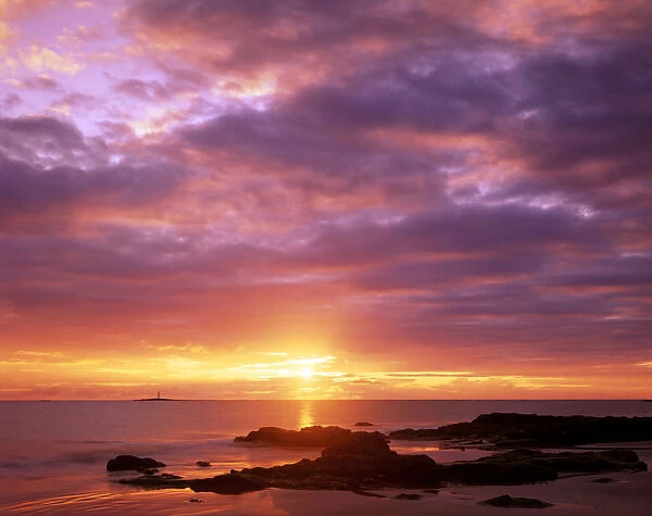 Sunrise over Lossiemouth Beach, Lossiemouth, Grampian Region, Scotland