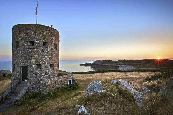 Sunrise At Martello Tower No 5, L Ancresse Bay, Guernsey, Channel Islands