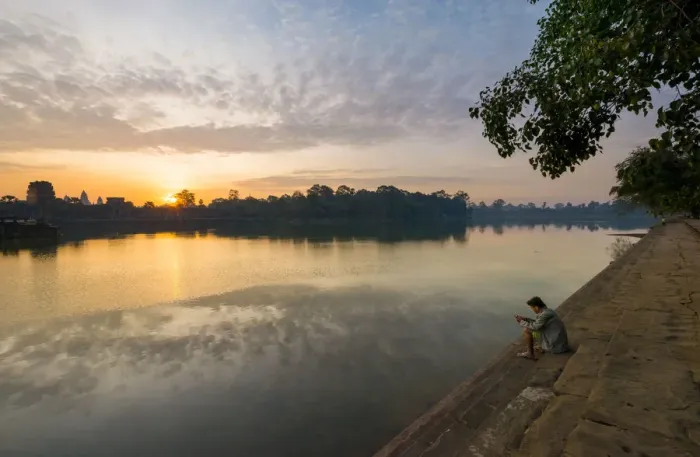 Framed Print : Sunrise over Moat, Angkor Wat, Siem Reap, Cambodia Framed Print : Sunrise over Moat, Angkor Wat, Siem Reap, Cambodia