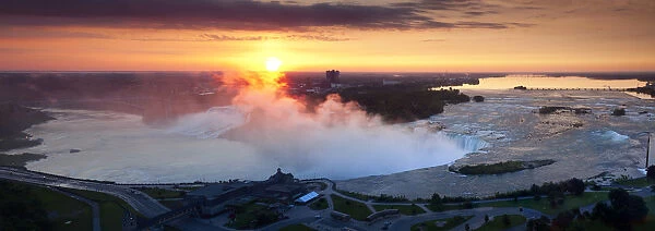 Sunrise over Niagara Falls, Ontario, Canada
