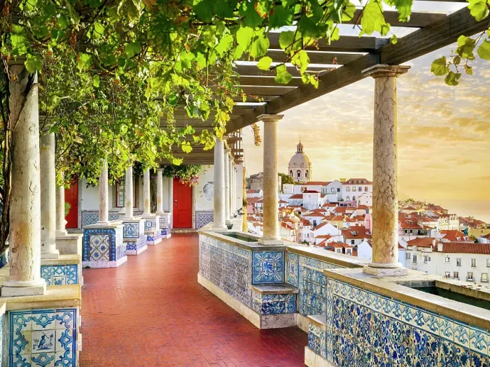 Framed Print : Sunrise, Panoramic Cityscape and overlook of historic Alfama Lisbon, Portugal Framed Print : Sunrise, Panoramic Cityscape and overlook of historic Alfama Lisbon, Portugal