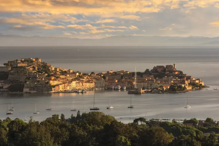 Framed Print : Sunrise over Portoferraio, Elba Island, Livorno District, Tuscany, Italy Framed Print : Sunrise over Portoferraio, Elba Island, Livorno District, Tuscany, Italy