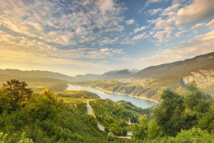 Framed Print : Sunrise on Santa Giustina lake, Non valley, Trento province, Trentino Alto Adige, Italy, Europe Framed Print : Sunrise on Santa Giustina lake, Non valley, Trento province, Trentino Alto Adige, Italy, Europe