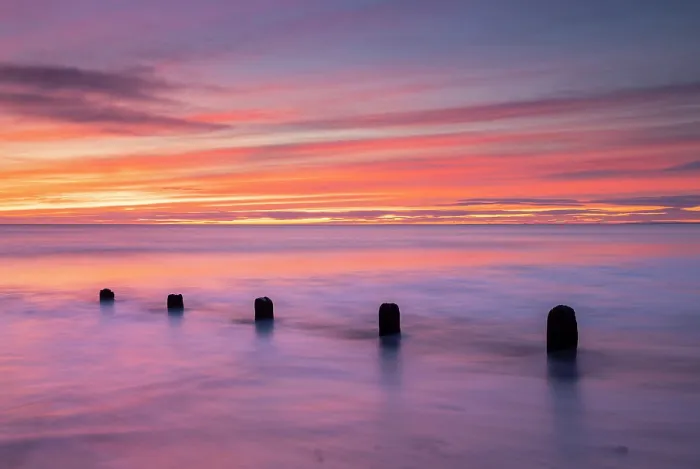 Framed Print : Sunrise over Spittal Beach, Berwick-upon-Tweed, Northumberland, England. Winter (March) 2025 Framed Print : Sunrise over Spittal Beach, Berwick-upon-Tweed, Northumberland, England. Winter (March) 2025