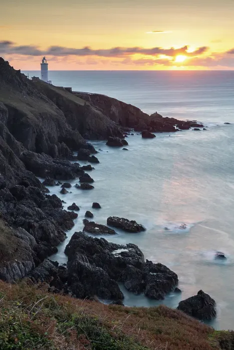 Framed Print : Sunrise over Start Point Lighthouse in the South Hams, Devon, England. Autumn (September) 2020 Framed Print : Sunrise over Start Point Lighthouse in the South Hams, Devon, England. Autumn (September) 2020