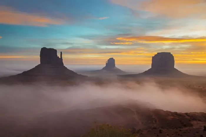 Framed Print : Sunrise view over the Mittens, Monument Valley Navajo Tribal Park, Arizona, USA Framed Print : Sunrise view over the Mittens, Monument Valley Navajo Tribal Park, Arizona, USA