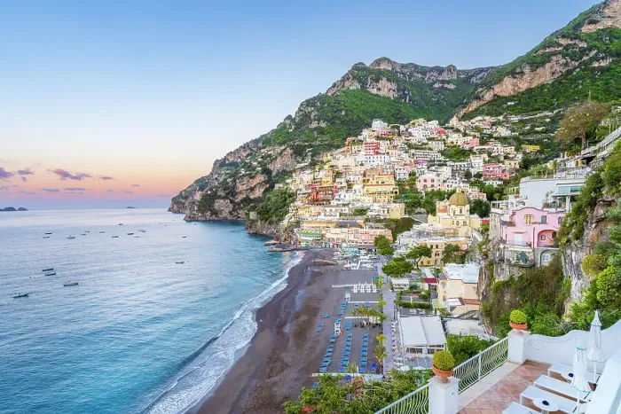 Framed Print : Sunrise View Positano, Amalfi Coast, Campania, Italy Framed Print : Sunrise View Positano, Amalfi Coast, Campania, Italy