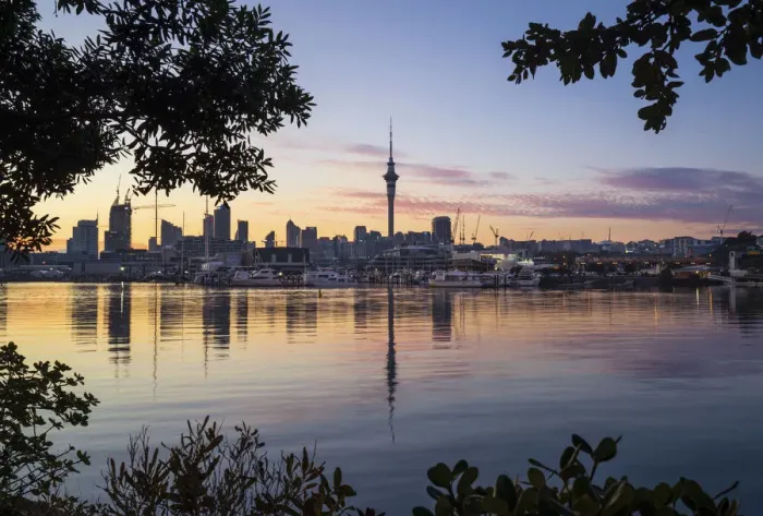 Framed Print : Sunrise from Westhaven marina, Auckland, New Zealand Framed Print : Sunrise from Westhaven marina, Auckland, New Zealand