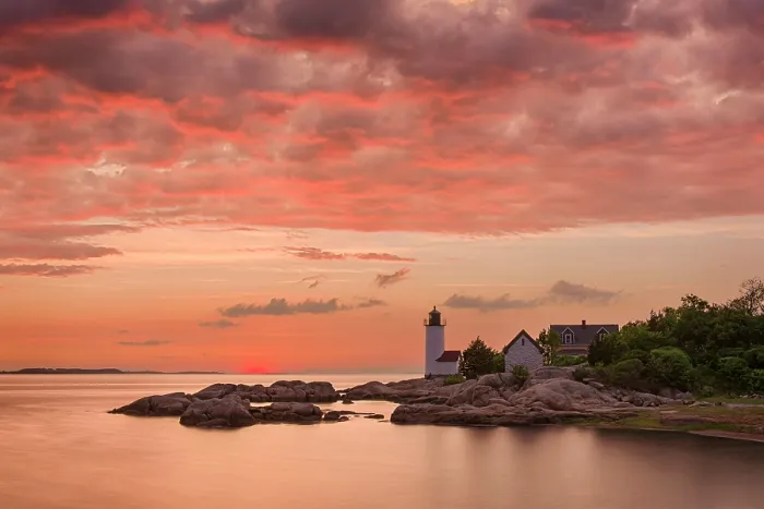 Framed Print : Sunset at Annisquam Harbor Light Station, Gloucester, Massachusetts, USA Framed Print : Sunset at Annisquam Harbor Light Station, Gloucester, Massachusetts, USA