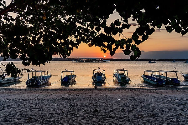 Sunset on the beach, Nusa Penida, Bali, Indonesia