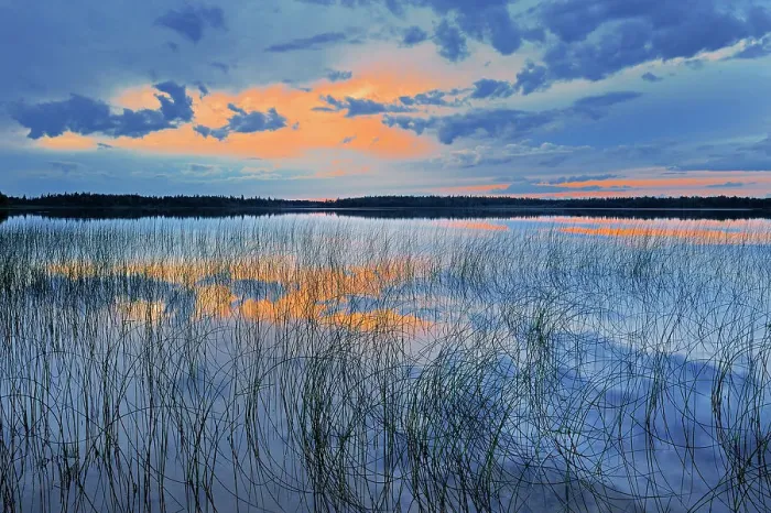Framed Print : Sunset on Carey Lake Hearst, Ontario, Canada Framed Print : Sunset on Carey Lake Hearst, Ontario, Canada