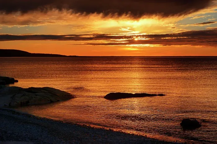Framed Print : Sunset on Chedabucto Bay (Atlantic Island) Fox Island Nova Scotia, Canada Framed Print : Sunset on Chedabucto Bay (Atlantic Island) Fox Island Nova Scotia, Canada