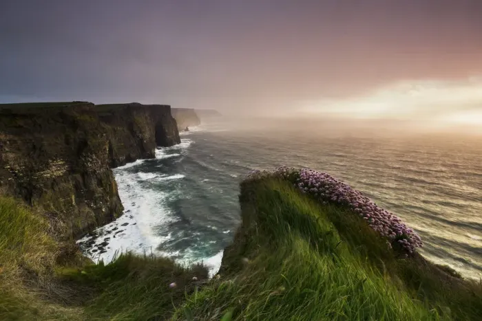 Framed Print : Sunset at Cliffs of Moher, Doolin, Clare, Ireland, Northern Europe Framed Print : Sunset at Cliffs of Moher, Doolin, Clare, Ireland, Northern Europe