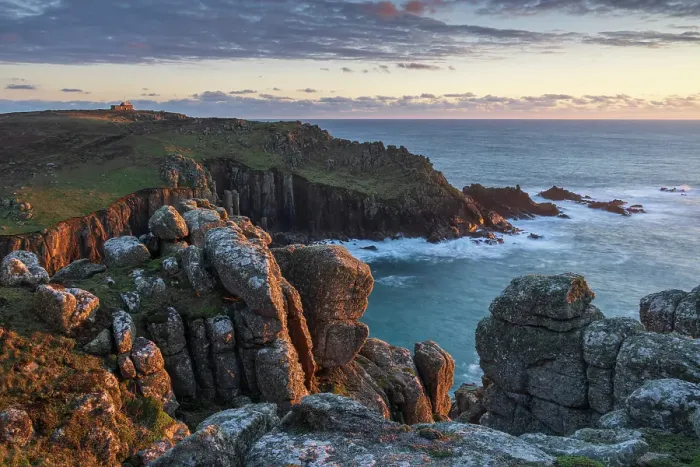Framed Print : Sunset on the cliffs above Porth Loe looking towards Gwennap Head, Cornwall, England. Winter (January) 2025 Framed Print : Sunset on the cliffs above Porth Loe looking towards Gwennap Head, Cornwall, England. Winter (January) 2025