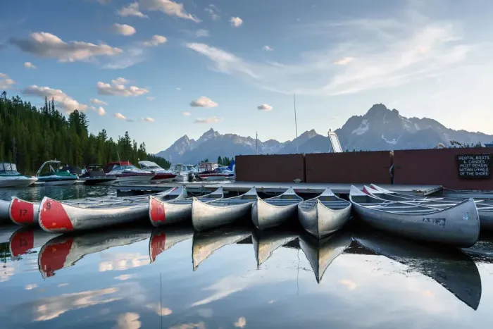 Framed Print : Sunset at Colter bay marina, grand teton national park, Wyoming, Usa Framed Print : Sunset at Colter bay marina, grand teton national park, Wyoming, Usa