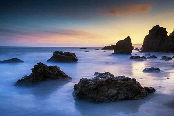 Sunset at El Matador Beach, California, USA