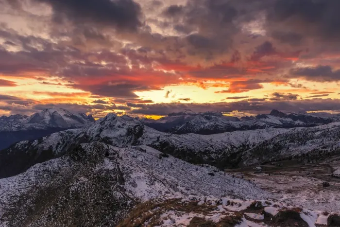 Framed Print : Sunset at Giau Pass, Colle Santa Lucia, Belluno district, Veneto, Italy Framed Print : Sunset at Giau Pass, Colle Santa Lucia, Belluno district, Veneto, Italy