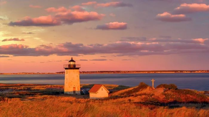 Framed Print : Sunset golden light at Long Point Lighthouse on Cape Cod, Provincetown, Massachusetts, USA Framed Print : Sunset golden light at Long Point Lighthouse on Cape Cod, Provincetown, Massachusetts, USA