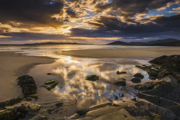 Framed Print : Sunset Over Horgabost Beach, Isle of Harris, Outer Hebrides, Scotland Framed Print : Sunset Over Horgabost Beach, Isle of Harris, Outer Hebrides, Scotland