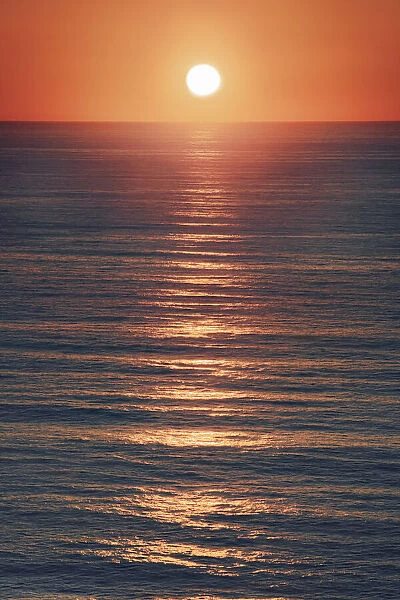 Sunset impression at pacific - USA, California, Santa Cruz, Davenport