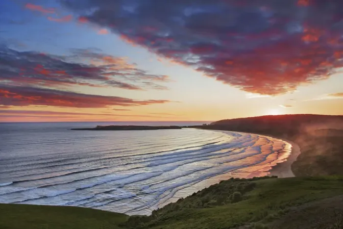 Framed Print : Sunset impression at Tautuku Bay - New Zealand, South Island, Otago, Clutha, Catlins Framed Print : Sunset impression at Tautuku Bay - New Zealand, South Island, Otago, Clutha, Catlins