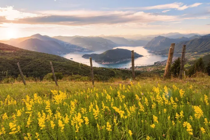 Framed Print : Sunset Over Iseo lake and Montisola, Brescia province in Lombardy district, Italy, Europe Framed Print : Sunset Over Iseo lake and Montisola, Brescia province in Lombardy district, Italy, Europe