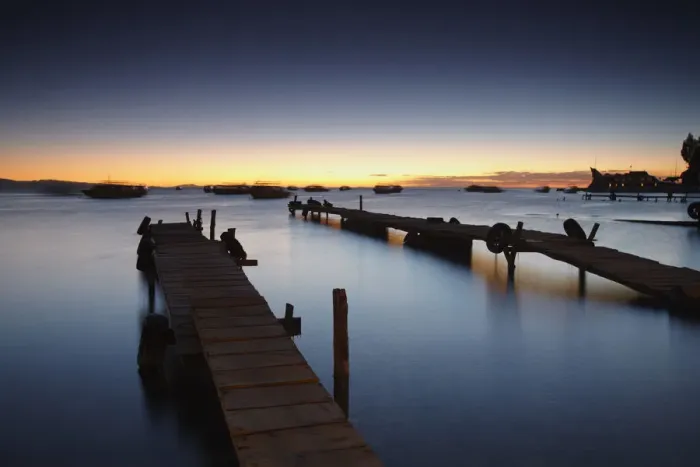 Framed Print : Sunset on Lake Titicaca, Copacabana, Bolivia