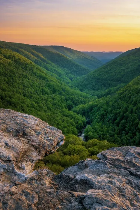 Framed Print : Sunset from Lindy Point, Blackwater Falls State Park, West Virginia, USA Framed Print : Sunset from Lindy Point, Blackwater Falls State Park, West Virginia, USA