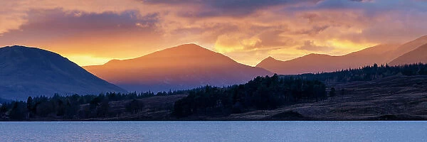 Sunset over Loch Tulla, Argyll & Bute, Scotland