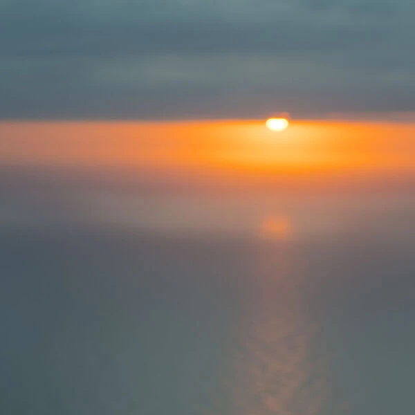 Sunset of the Mediterranena Sea, Mallorca, Balearic Islands, Spain
