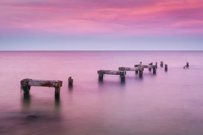 Framed Print : Sunset over old pier pillars on Cape Cod, Falmouth Heights, Massachusetts, USA Framed Print : Sunset over old pier pillars on Cape Cod, Falmouth Heights, Massachusetts, USA