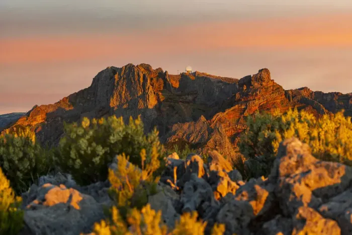 Framed Print : Sunset over the red rocks of Pico do Arieiro mountain, Madeira island, Portugal Framed Print : Sunset over the red rocks of Pico do Arieiro mountain, Madeira island, Portugal
