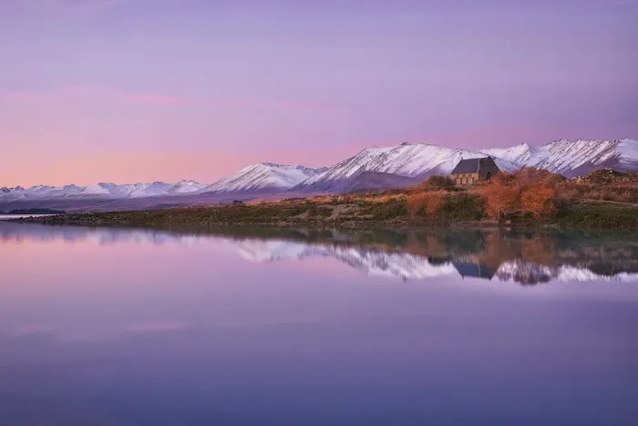 Framed Print : Sunset reflections at Lake Tekapo, Canterbury, New Zealand Framed Print : Sunset reflections at Lake Tekapo, Canterbury, New Zealand