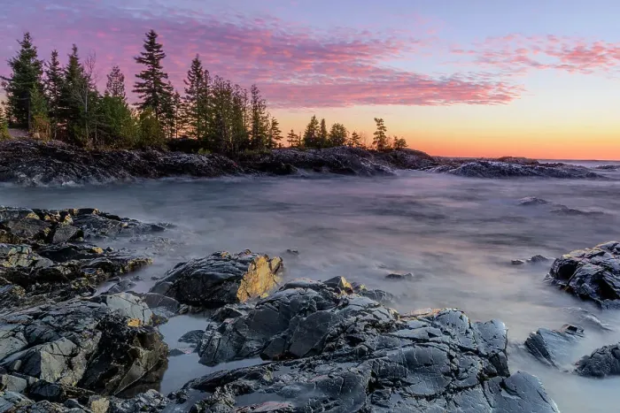 Framed Print : Sunset along the rugged coast of Lake Superior, Ontario, Canada Framed Print : Sunset along the rugged coast of Lake Superior, Ontario, Canada