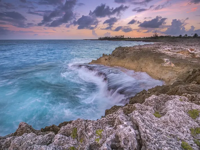 Framed Print : Sunset on the rugged ironshore on the Caribbean Sea at Pedro St. James on Grand Cayman, Cayman Islands, British West Indies Framed Print : Sunset on the rugged ironshore on the Caribbean Sea at Pedro St. James on Grand Cayman, Cayman Islands, British West Indies
