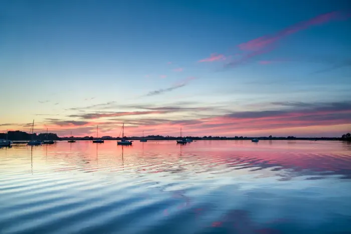 Framed Print : Sunset over Schlei fjord, Msholm, Baltic coast, Schleswig-Holstein, Germany Framed Print : Sunset over Schlei fjord, Msholm, Baltic coast, Schleswig-Holstein, Germany